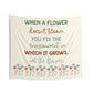 When a Flower Doesn't Bloom Tapestry | Inclusion Classroom Decor | Special Education Wall Hanging | Teacher Gift | Advocacy Quote