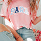 Varsity Para shirt, Floral Para educator tee, Gift for para, para professional shirt, unisex Unisex Comfort Colors® 1717