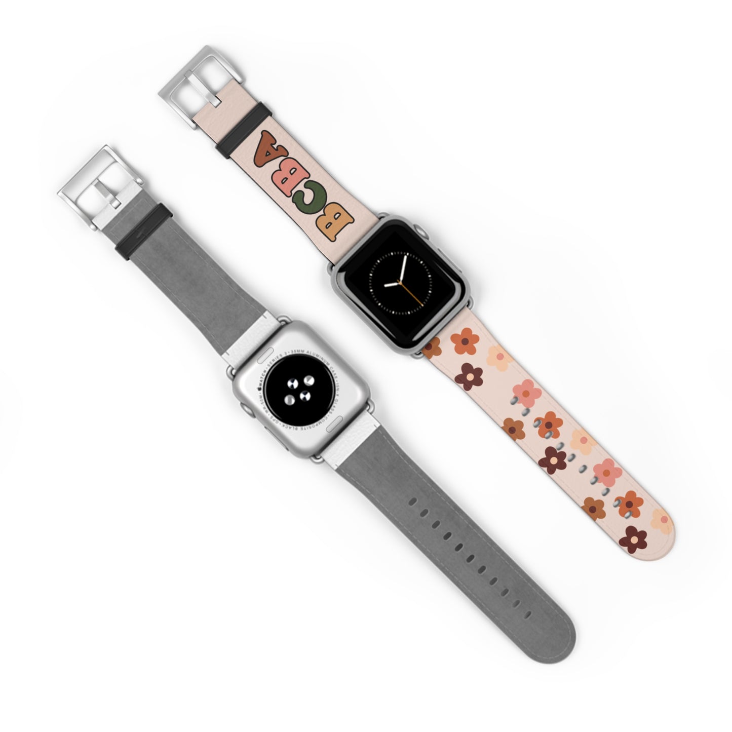 Personalized Boho Floral Smart Watch Band, Gift for behavior analyst bcba teacher ot slp