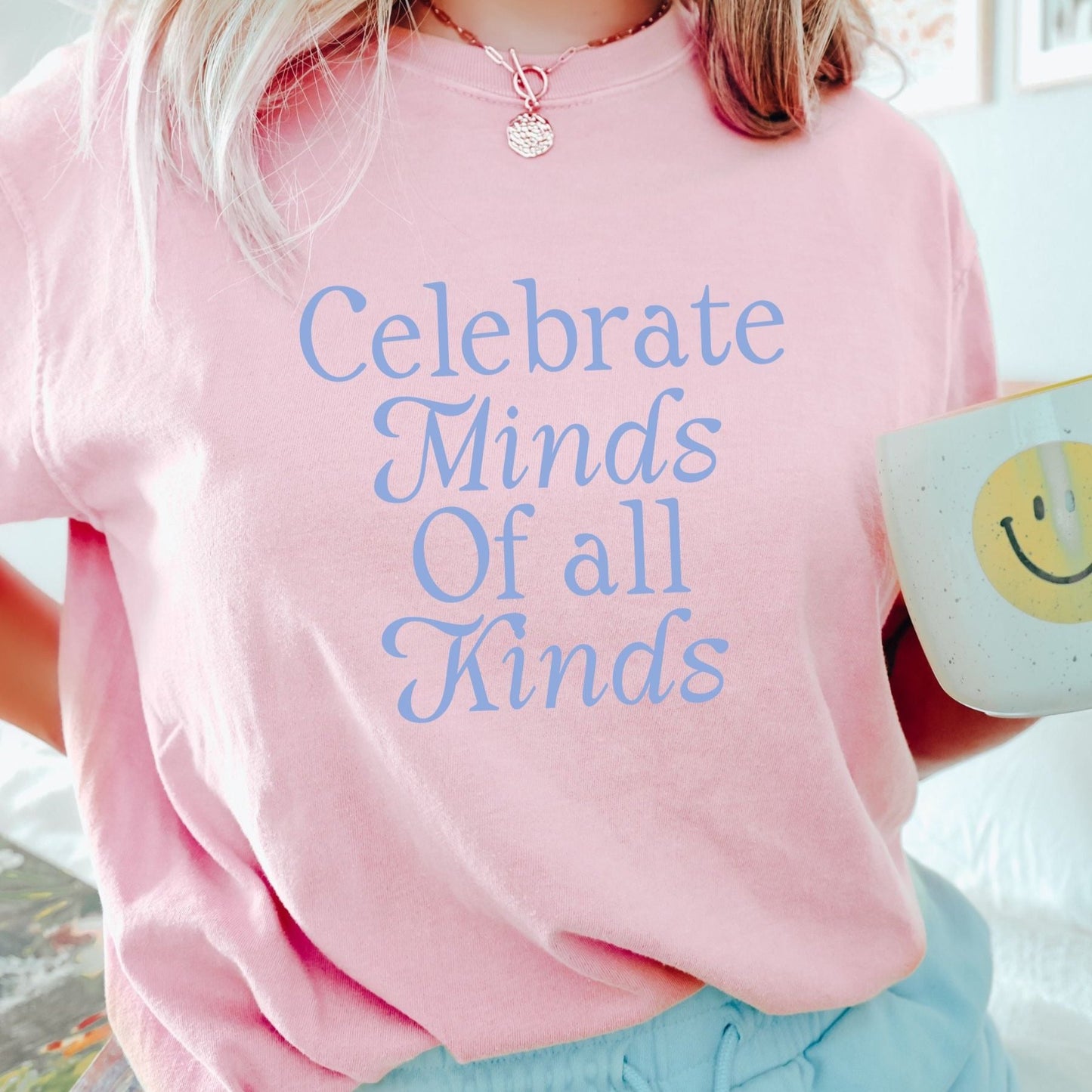 Comfort Colors Celebrate Minds of All Kinds Shirt, Retro Advocacy and Inclusion Tee, Autism Acceptance Awareness