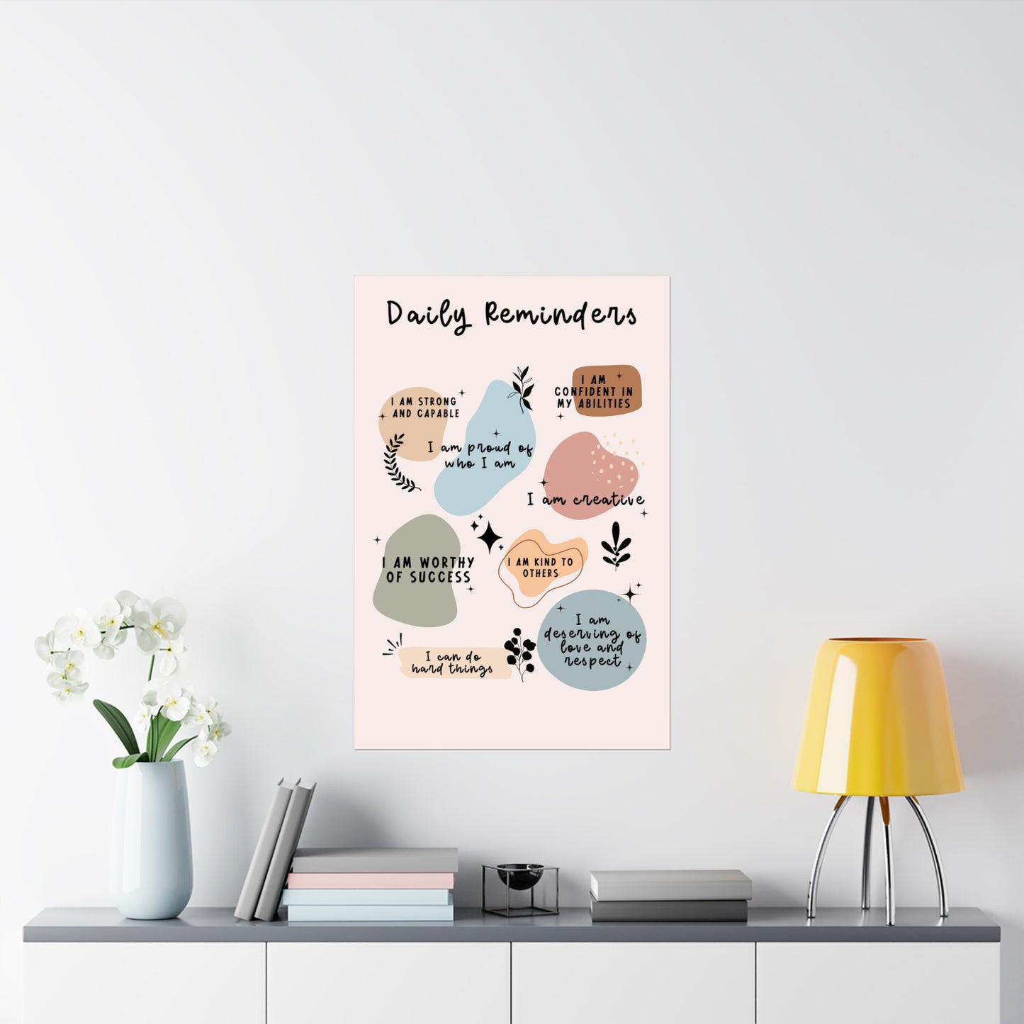 Boho Classroom Decor, Positive Affirmations for students, Therapist Wall Art, ABA poster, Educator Quotes, Matte Vertical Posters