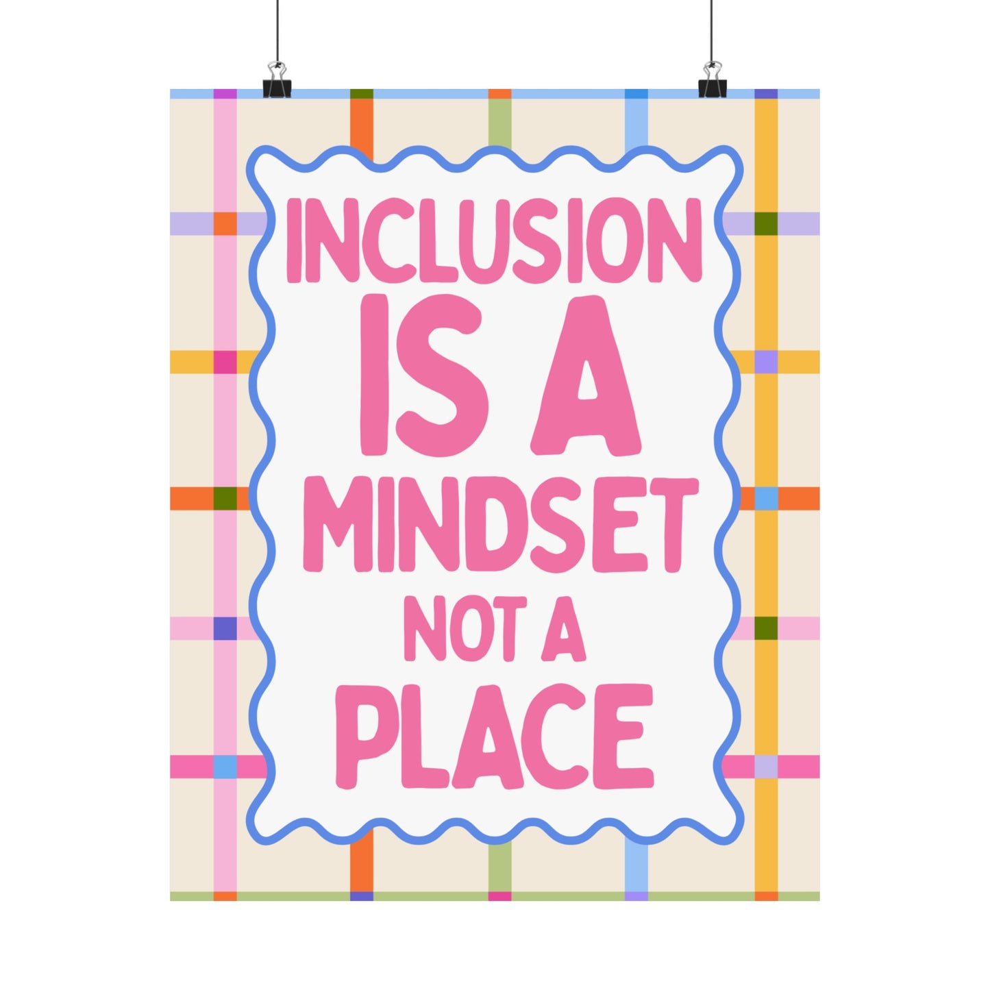 Inclusion is a Mindset Poster | Special Education Classroom Decor | Neurodiversity Affirming Wall Art | Inclusive Education Print