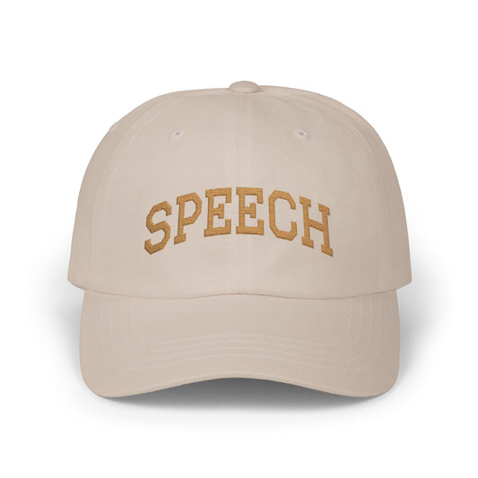 Embroidered Speech Therapist Classic Dad Cap | Speech Therapy Hat | Gift for Speech-Language Pathologist, Gender-Neutral Speech Apparel