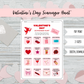 Valentine's Day Scavenger Hunt - Free Digital Download