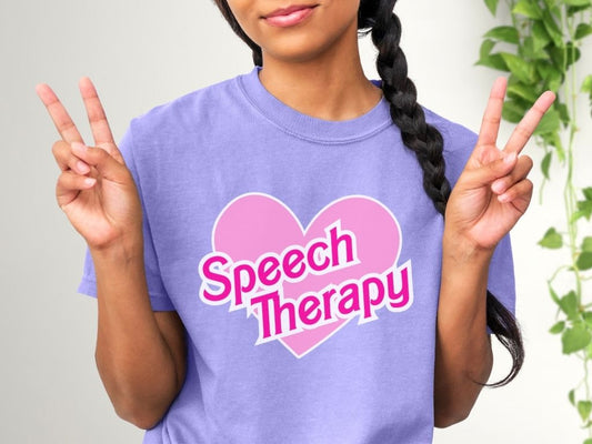 Speech Therapy Shirt, Doll themed SLP t shirt, Speech Language Pathologist Apparel, Unisex Jersey T-Shirt