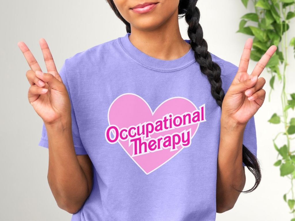 OT 90s themed shirt, 90s nostalgic Occupational Therapy, OTA short sleeve, Unisex Garment-dyed T-Shirt