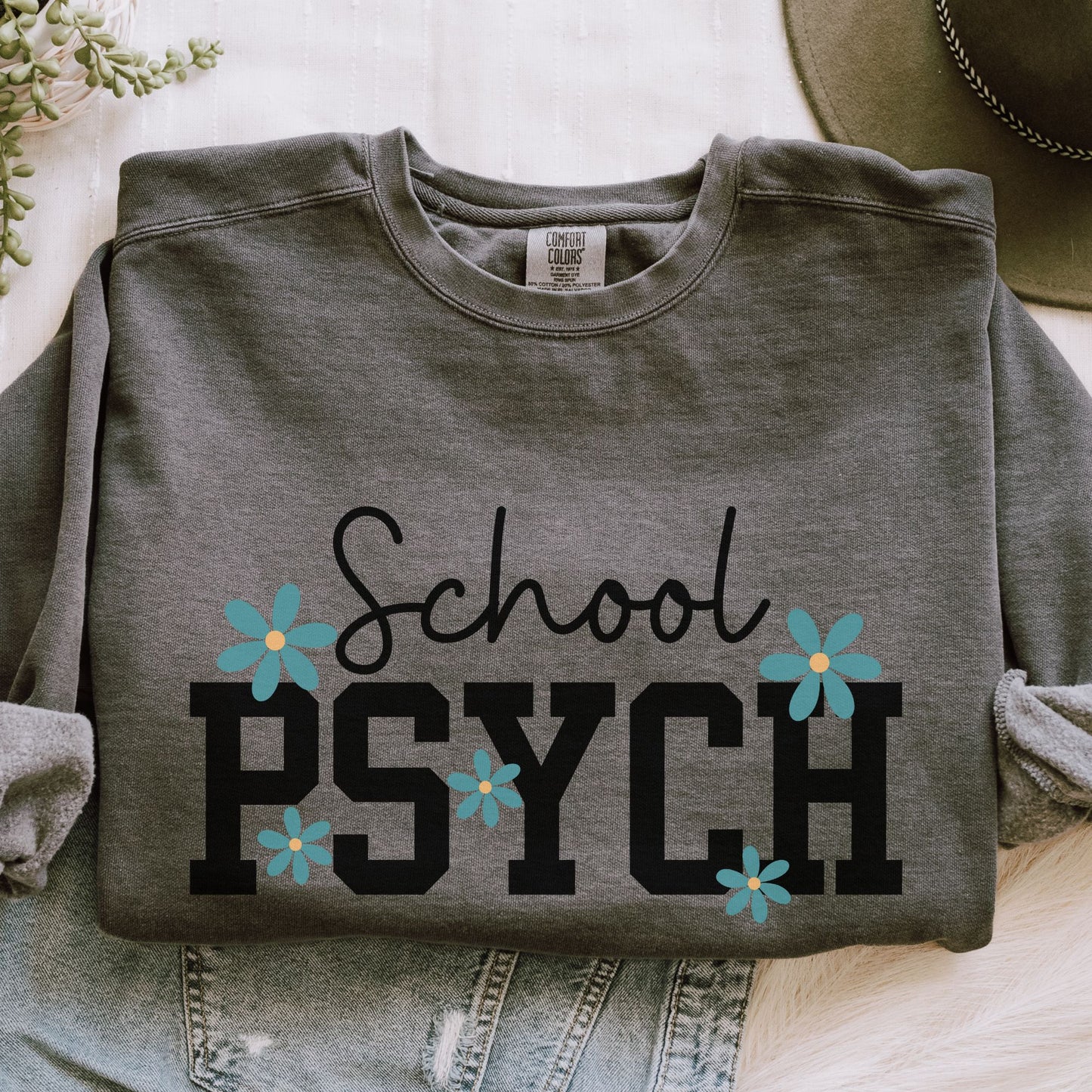 School Psychologist sweatshirt, School psych crewneck, Gift for school psych, Unisex comfort colors