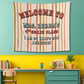 Personalized Retro Classroom Tapestry, Neutral Class Decor, Soft Color Wall Art for Class, Teacher Name Wall Art