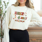 Christmas School Psychologist Long Sleeve Shirt, Holly Jolly School Psych tee, cute school psych apparel, custom gift school psychologist