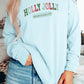 Christmas BCBA Varsity Long Sleeve Shirt, Holly Jolly Behavior Analyst tee, cute bcba rbt aba apparel, Comfort Colors 6014