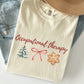 Christmas Occupational Therapy T-Shirt, Cute ot shirts, OT OTA holiday apparel, gift for occupational therapist