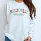 Christmas Behavior Therapist Varsity Long Sleeve Shirt, Holly Jolly Behavior Therapist tee, cute aba apparel, Comfort Colors 6014