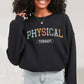 Physical Therapy Varsity Sweatshirt for Physical Therapists and Assistants crewneck, Unisex Gildan 18000, PT Gift