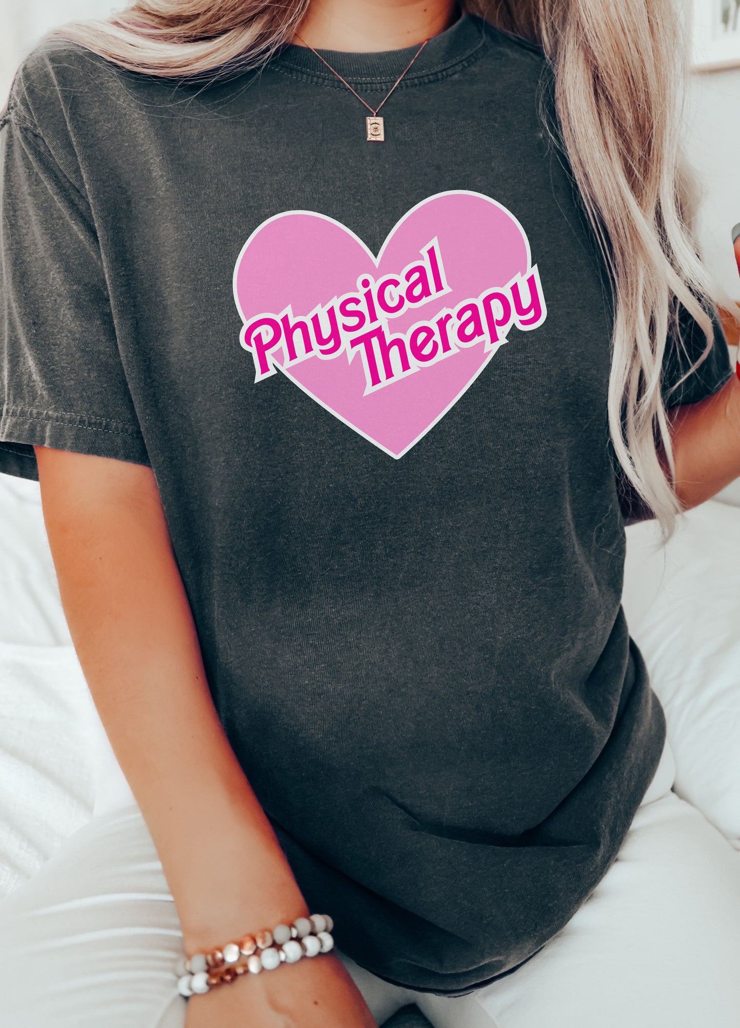 Physical Therapy 90s Heart Doll T-Shirt for Physical Therapists and Assistants, Unisex Tee, PT Gift, comfort colors 1717