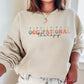 Floral Occupational Therapy Sweatshirt, Groovy Font, Unisex Sweatshirt, Crewneck Jumper, Gift for Occupational Therapist OTA