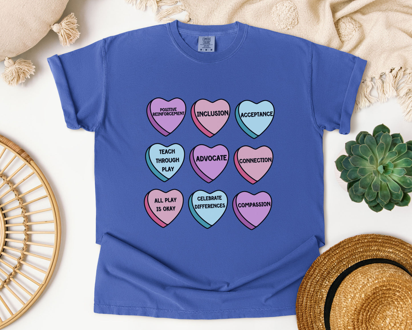 Inclusion Valentines Day T-shirt, All Play is Okay, Celebrate Differences, Teacher Therapist Tee, Unisex Shirt