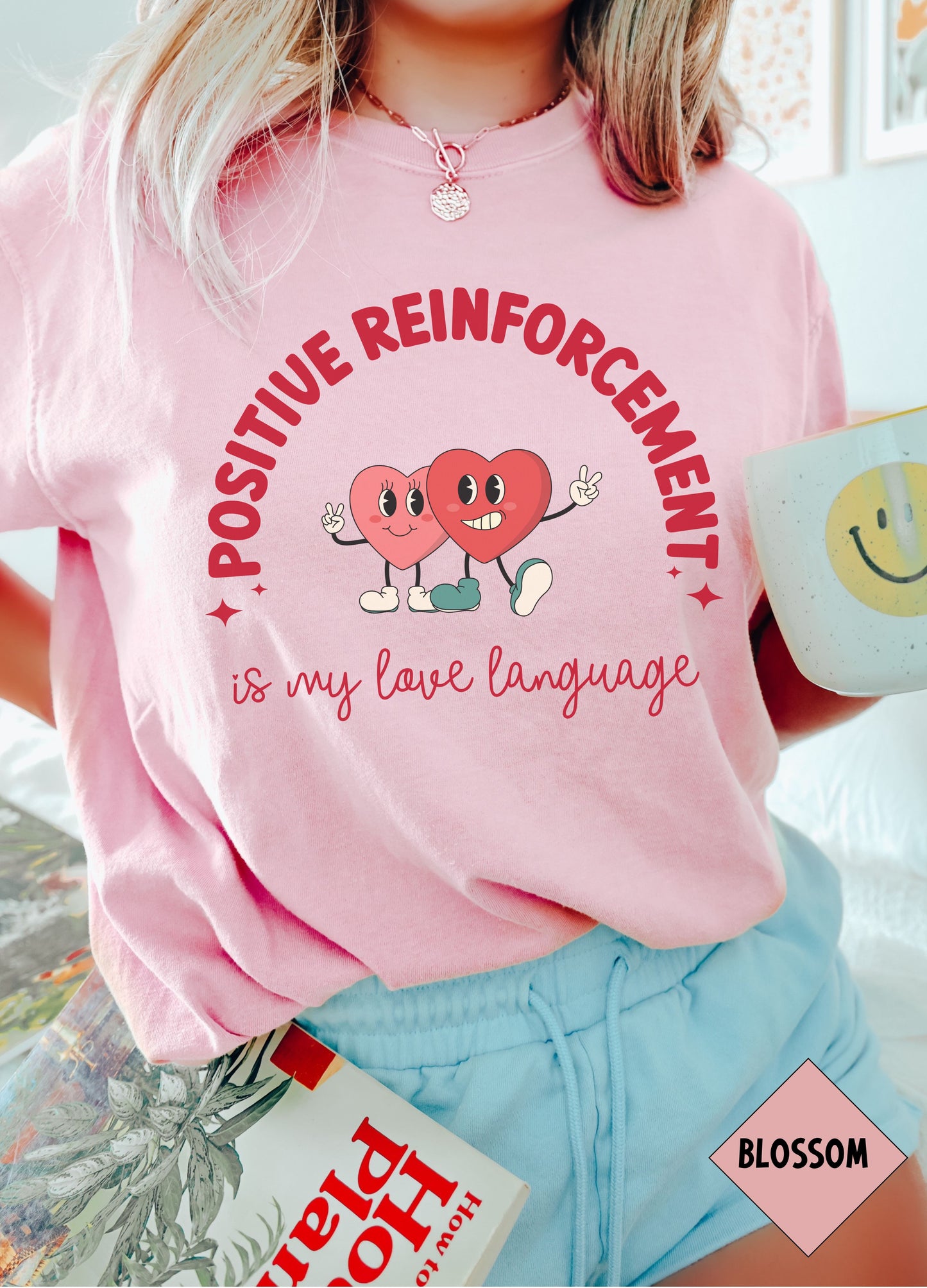 Aba therapy Valentines Day T-shirt, Positive Reinforcement is my love language, retro Rbt bcba heart tee