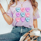 Occupational Therapy Valentines Day Hearts T-shirt, Candy Hearts OT Ota tee