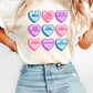 Occupational Therapy Valentines Day Hearts T-shirt, Candy Hearts OT Ota tee