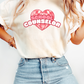 School Counselor Valentines Day Heart T-shirt, Retro counselor heart tee, comfort colors