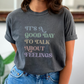 Comfort Colors Mental Health Feelings T-Shirt, Counselor Emotions Graphic Tee, It's A Good Day To Talk About Feelings, Gift for Therapist