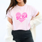 90s Pink Heart BCBA Shirt, Doll themed Behavior Analyst shirt, ABA Apparel, Unisex Comfort Colors