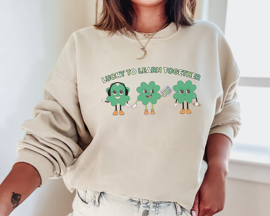 Inclusion and Acceptance St. Patrick's Day Sweatshirt, Advocacy and Inclusion Apparel, Special Education Crewneck, Gildan 18000