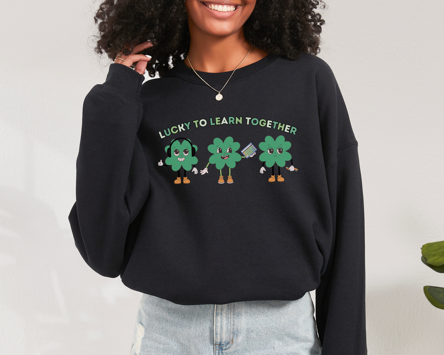 Inclusion and Acceptance St. Patrick's Day Sweatshirt, Advocacy and Inclusion Apparel, Special Education Crewneck, Gildan 18000