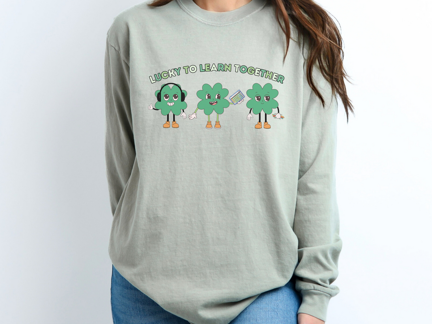 Inclusion and Acceptance St. Patrick's Day Long Sleeve T-shirt, Advocacy and Inclusion Apparel, Special Education Tee, Comfort Colors 6014