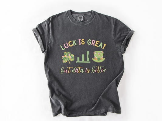 ABA St. Patrick's Day T-shirt, St Paddys Rbt Bcba Apparel, Green Behavior Analyst Data Tee, Comfort Colors 1717