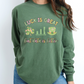 ABA St. Patrick's Day Long Sleeve Shirt, St Paddys Rbt Bcba Apparel, Green Behavior Analyst Data Tee, Comfort Colors 6014