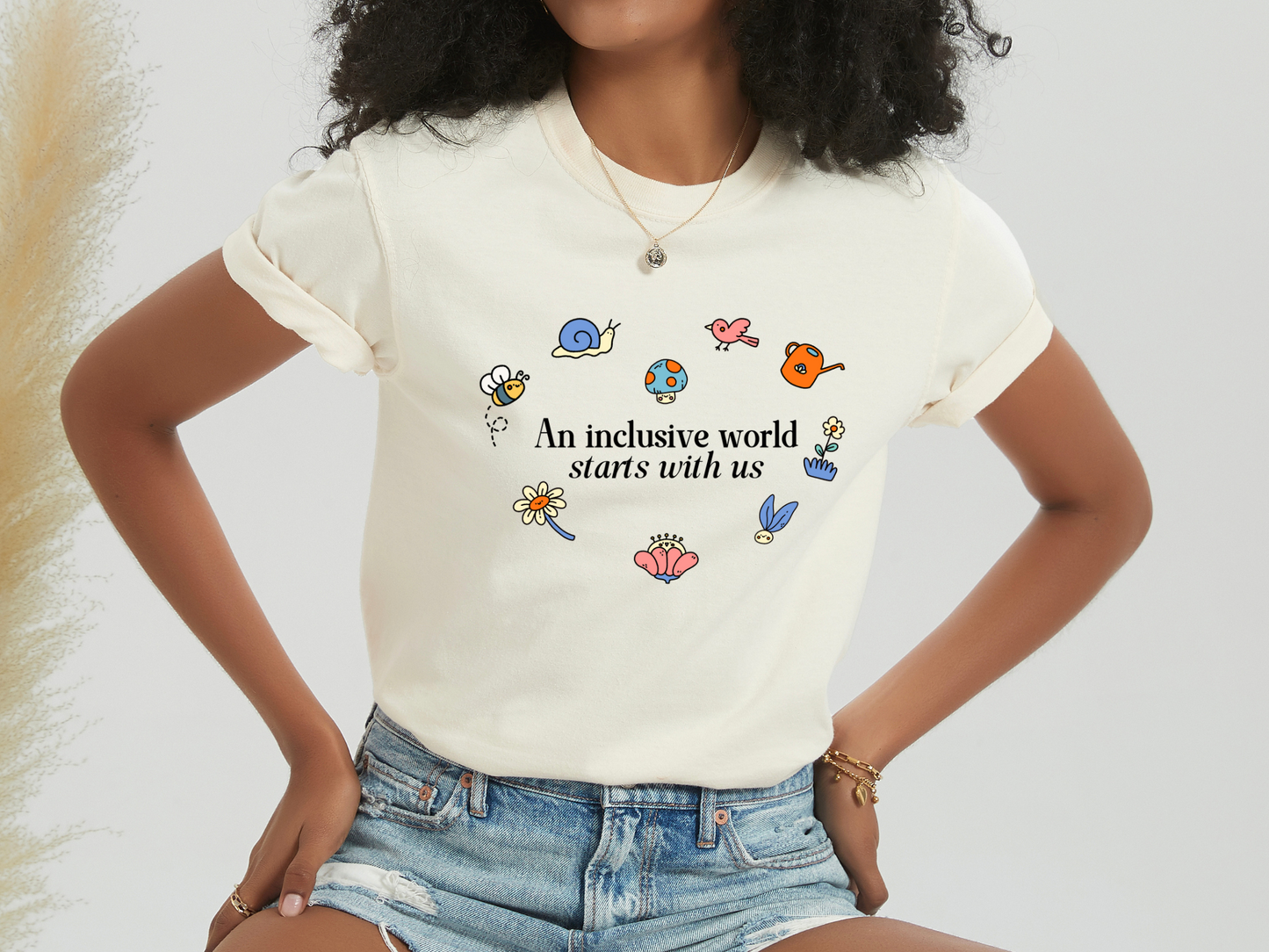 Inclusion and Acceptance Garden Heart T-shirt, Advocacy and Inclusion Apparel, Special Education Tee, Comfort Colors 1717