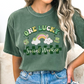 Checkered St. Patrick's Day Social Work T-shirt, One Lucky Social Worker Apparel, LCSW Tee, Comfort Colors 1717