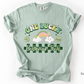 Checkered St. Patrick's Day RBT T-shirt, One Lucky Behavior Tech Apparel, Behavior Therapisy ABA Tee, Comfort Colors 1717