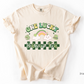 Checkered St. Patrick's Day RBT T-shirt, One Lucky Behavior Tech Apparel, Behavior Therapisy ABA Tee, Comfort Colors 1717