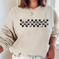 Retro Occupational Therapist Checkered Sweatshirt, Cute Ot Ota Tees, Colorful Occupational Therapy Apparel, Gilden 18000
