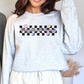 Retro Occupational Therapist Checkered Sweatshirt, Cute Ot Ota Tees, Colorful Occupational Therapy Apparel, Gilden 18000