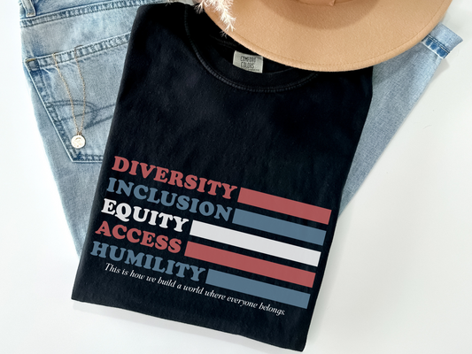 DEI Political Rights T-shirt, Diversity and Inclusion Graphic Tee, Gift for Advocates Therapists and Educators, Comfort Colors 1717