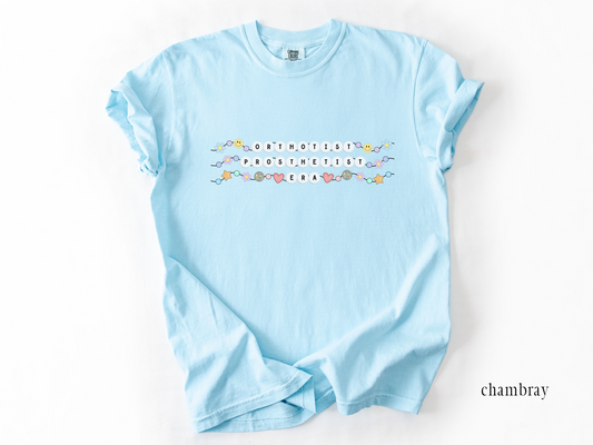 Orthotist Prosthetist Era Friendship Bracelet T-shirt, Orthotist Prosthetist Tee, Comfort Colors Garment Dyed Shirt 1717