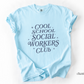 Retro Cool School Social Workers Club T-shirt, Retro Graphic Tee, Gift for School Social Worker, Comfort Colors 1717