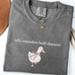 Silly Counselors Build Character Shirt, Cute Goose School Counselor Tee, Funny Counselor Gift for Women, Counselor Appreciation Shirt
