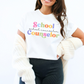 Minimalist School Counselor T-Shirt, Colorful School Counselor Tee, Counselor Gift, Counselor Appreciation Shirt