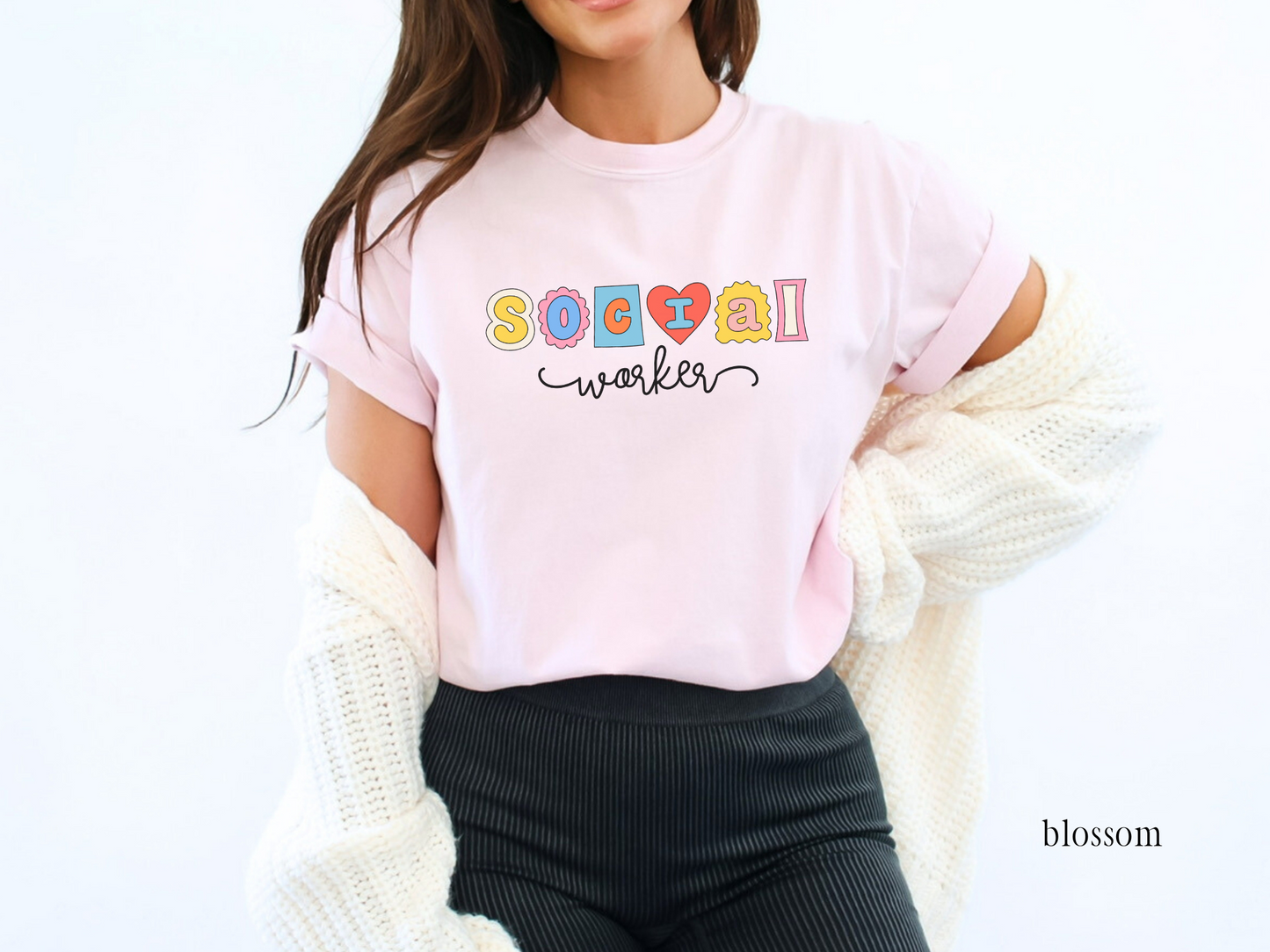 Comfort Colors Social Worker Tee, Social work graphic Tee, gift for social worker