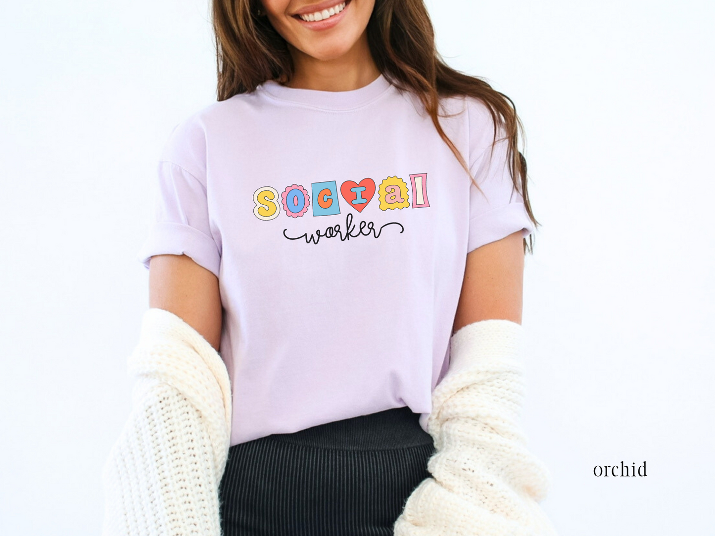 Comfort Colors Social Worker Tee, Social work graphic Tee, gift for social worker