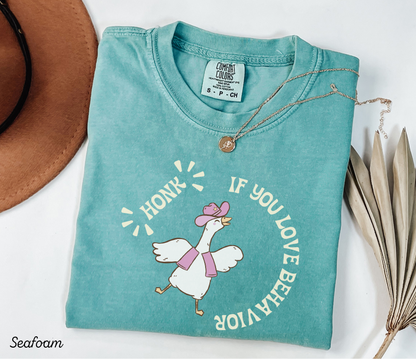 Honk If You Love Behavior Shirt, Goose Behavior Therapy T-Shirt, Cute Gift for ABA Therapists BT Behavior Analysts