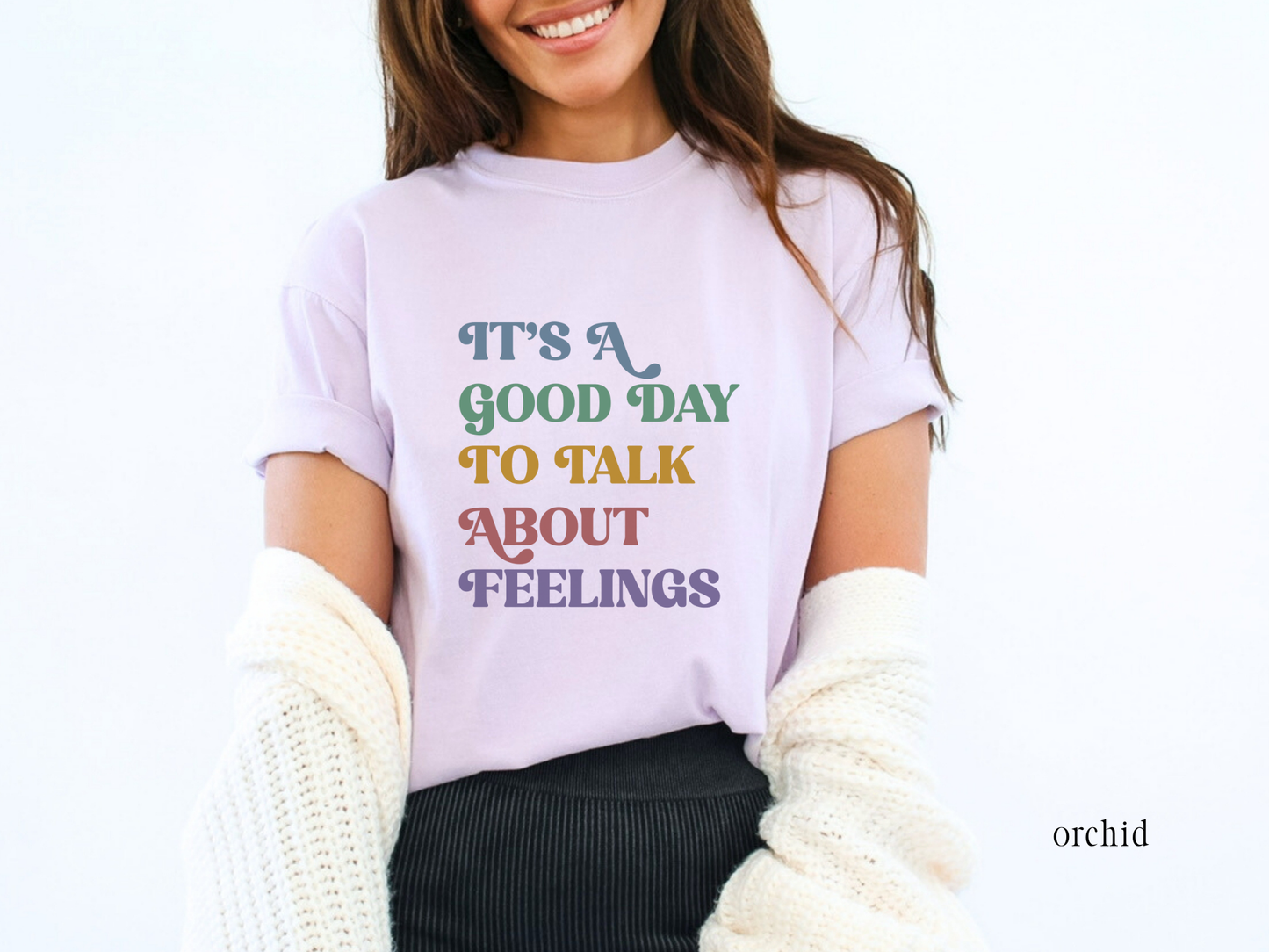 It's A Good Day To Talk About Feelings, Mental Health Feelings T-Shirt, Counselor Emotions Graphic Tee, Gift for Therapist