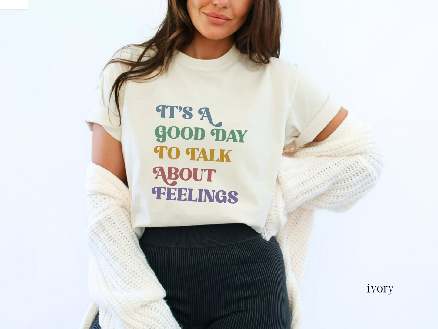 It's A Good Day To Talk About Feelings, Mental Health Feelings T-Shirt, Counselor Emotions Graphic Tee, Gift for Therapist