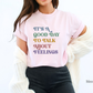 It's A Good Day To Talk About Feelings, Mental Health Feelings T-Shirt, Counselor Emotions Graphic Tee, Gift for Therapist
