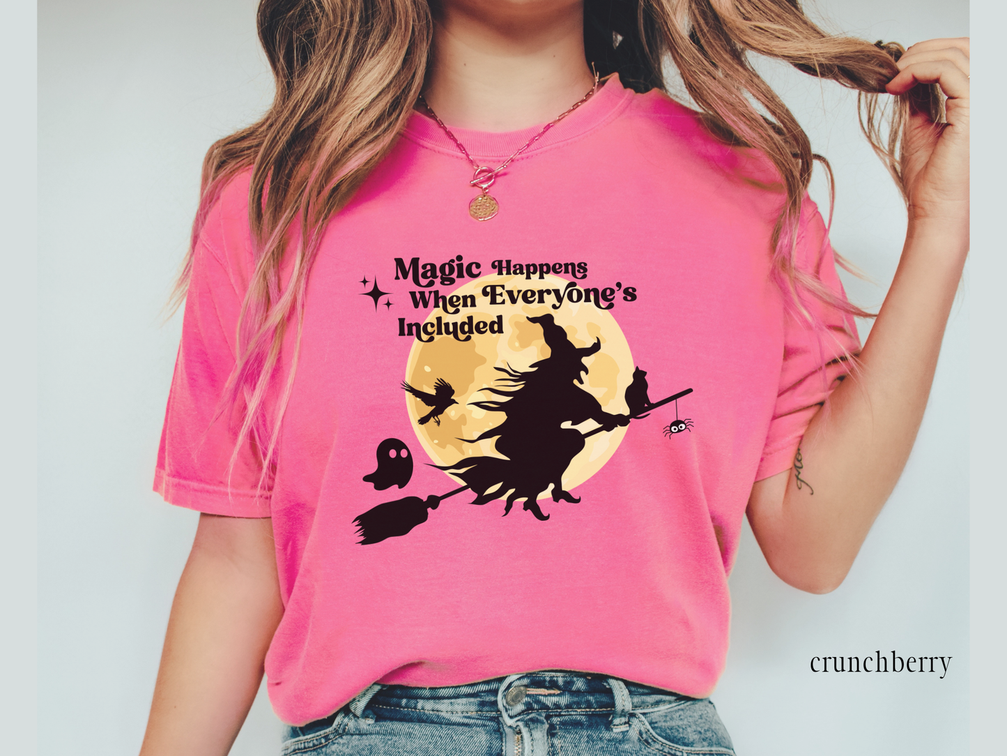 Magic Happens When Everyone's Included, Inclusion and Advocacy Halloween T-Shirt, Inclusive Spooky Tee, Gift for Advocate