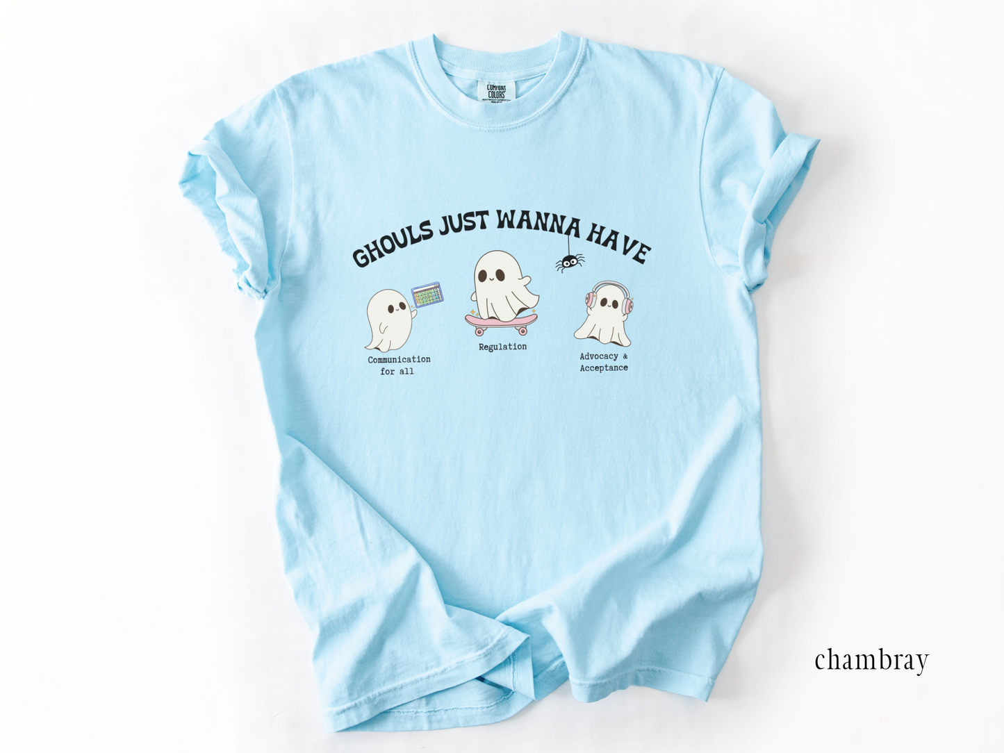 Ghouls Just Wanna Have Inclusion and Advocacy T-Shirt, Halloween Autism Acceptance T-Shirt, Inclusive Spooky Tee, Gift for Advocate